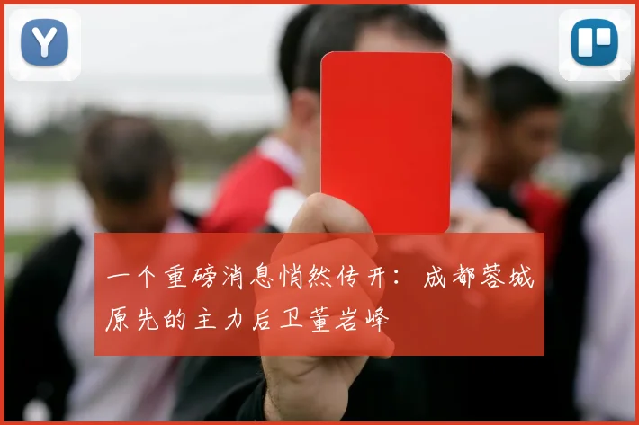 一个重磅消息悄然传开:成都蓉城原先的主力后卫董岩峰