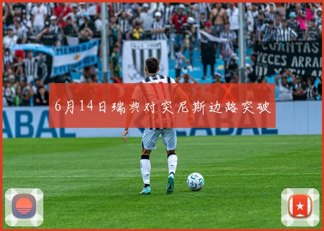 6月14日瑞典对突尼斯边路突破